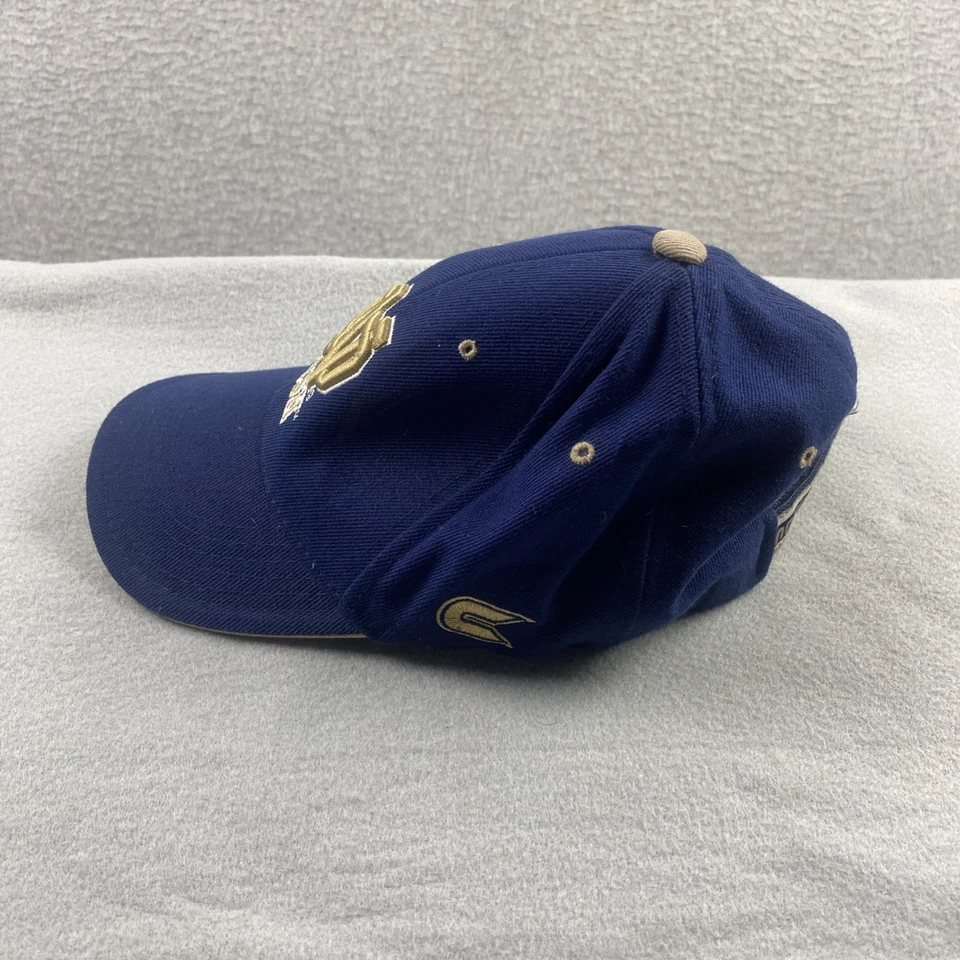 Notre Dame Fighting Irish Hat Colosseum Adjustable Cap Blue Gold NCAA Vintage - Image 3 of 4