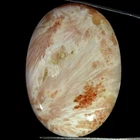 41.90Cts Royal Natural Pink Scolecite Oval Cabochon Gemstone 26X37X6MM