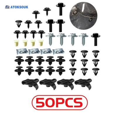 50Pcs For Toyota Prius Engine Splash Shield Skid Plate Fender Screw Clips