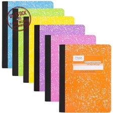6 Pack Composition Notebooks College Ruled 100 Sheets 7.5 x 9.75