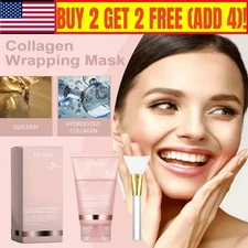 Collagen Night Wrapping Mask Overnight Peel-Off Mask Facial Moisturizing Mask