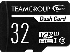 Team 32GB Dash Card microSDHC UHS-I/U1 Class 10 Memory Card with Adapter,