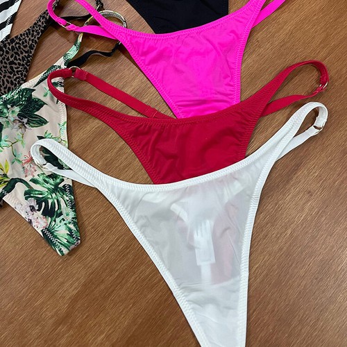 Sexy Womens High Cut Thong Panties G string Bikinis Low Rise Underwear Lingeries - Photo 17/31