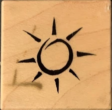 PSX B-2982 Simple Sun Rubber Stamp