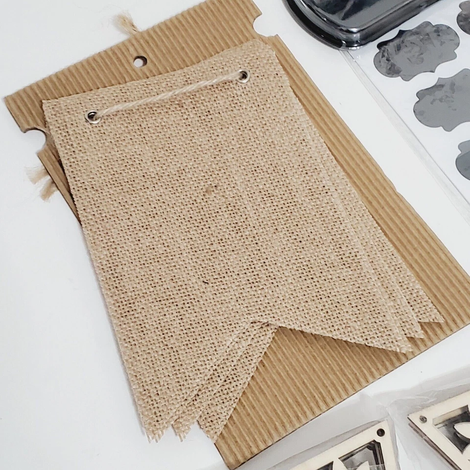 PARTY LOT Chalkboard Sign Food Label Wood & Burlap Banner Marker Pen Black Ink - Image 2 of 4