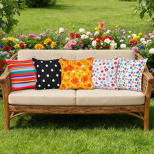 18" x 18" Set of 2 Outdoor Pillow Covers Decorative Pillow Covers for Fall Co...
