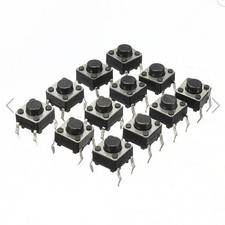 100Pcs 6x6x5 mm Miniature Micro Momentary Tactile Tact Touch Push Button Switch