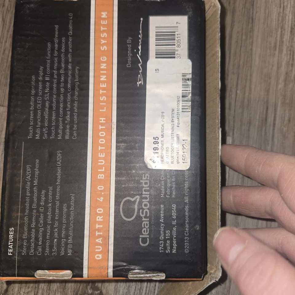 Sistema de escucha Clear Sounds Quattro 4.0 CSQT4 Bluetooth Foto 4 de 4