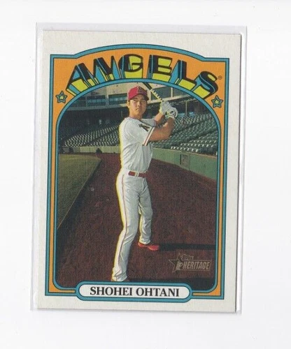 SHOHEI OHTANI 2021 TOPPS HERITAGE BASEBALL CARD-SHIPS FREE