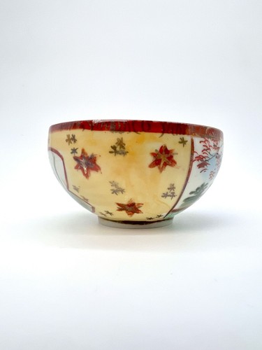 Antike japanische handbemalte Porzellan Teetasse Geisha Mädchen - Bild 4 von 9