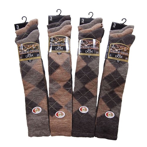 6X Pairs Mens Socks Long Length Lambs Wool Soft thermal socks UK Size 6-11 - Picture 11 of 11