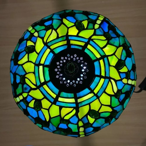 Tiffany-Style Table Lamps Handcrafted Art Bedside Light Desk Lamps Stained Glass - Picture 57 of 74