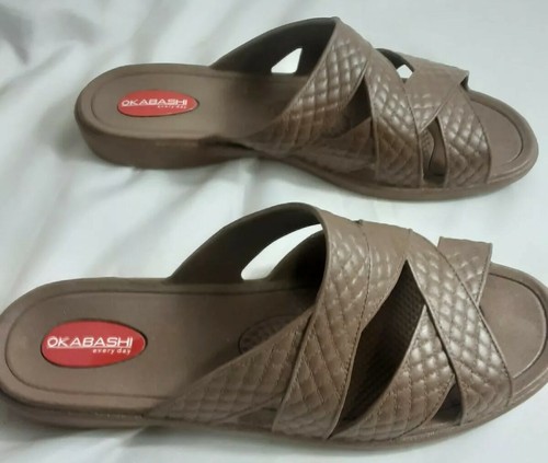 OKABASHI Women’s Cross Strap Flip Flops - Sandals Medium 6.5-7.5 - 第 4/9 張圖片