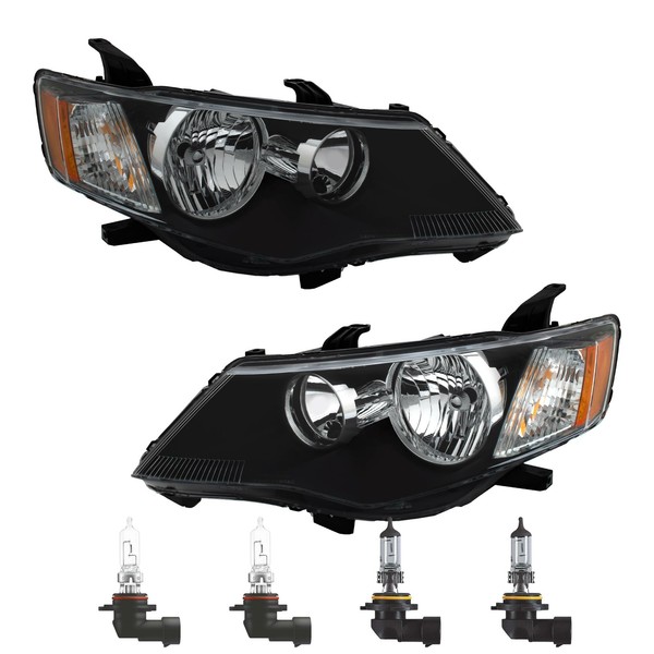 Halogen Scheinwerfer Set HB4/HB3 FüR Mitsubishi Outlander II Inklusive Lampen-image