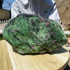 13lb Natural Red And Green Treasure Quartz Crystal Rough Gemstone Specimen