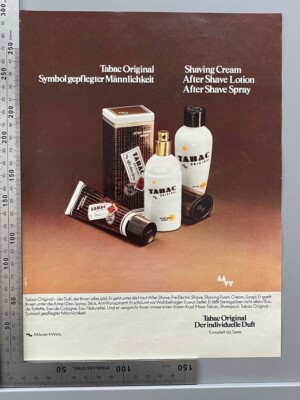 Tabac Original After Shave Individueller Duft Vintage AdWerbung 1979 Reklame
