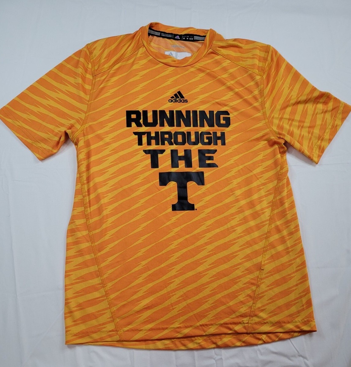 Adidas Tennessee Shirt Men Medium M Orange Running Through The T Climalite  Vols