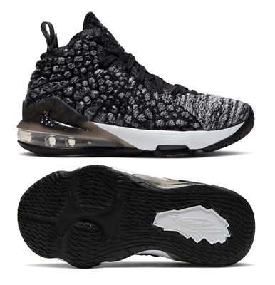 Nike LeBron XVII 17 “In The Arena” Youth Shoes, Black/White