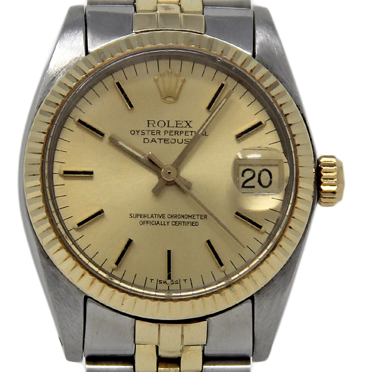 Rolex Datejust 68273 31mm Steel Gold Champagne Index 1YrWarranty #915-1