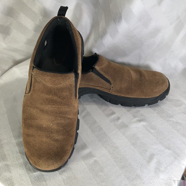 Lands End Brown Suede Slip On Comfort Casual Shoes Mens US Size 10 D eBay