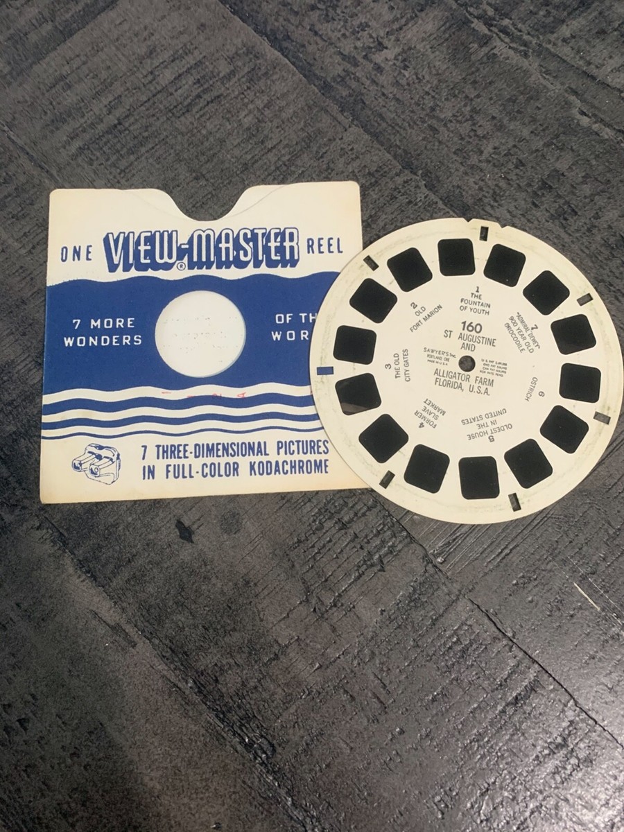 Vintage View-Master Reel 160 - St. Augustine and Alligator Farm  display picture 1