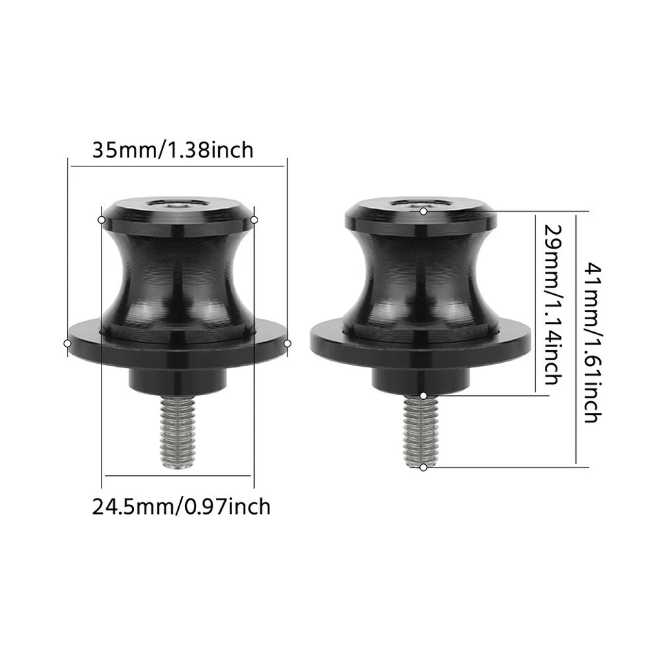 Deslizadores de carretes basculantes M6 para Aprilia RS50 RS125 RS250 Tuono 1000R Mana 850/GT Foto 2 de 4