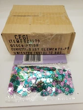 Lot of 12 .5oz Package Paper Art Confetti Cards/Baby/Shower/Party/Decorations  