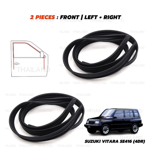 Fits Suzuki Vitara SE416 JX JLX 1989 - '99 Front Lh+Rh Glass Run Door Channel - Picture 4 of 8
