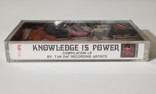 KNOWLEDGE IS POWER SEALED 1990 TON DEF RAP PRIVATE TAPE CASSETTE BOOMBOX HIP HOP - Picture 2 of 7