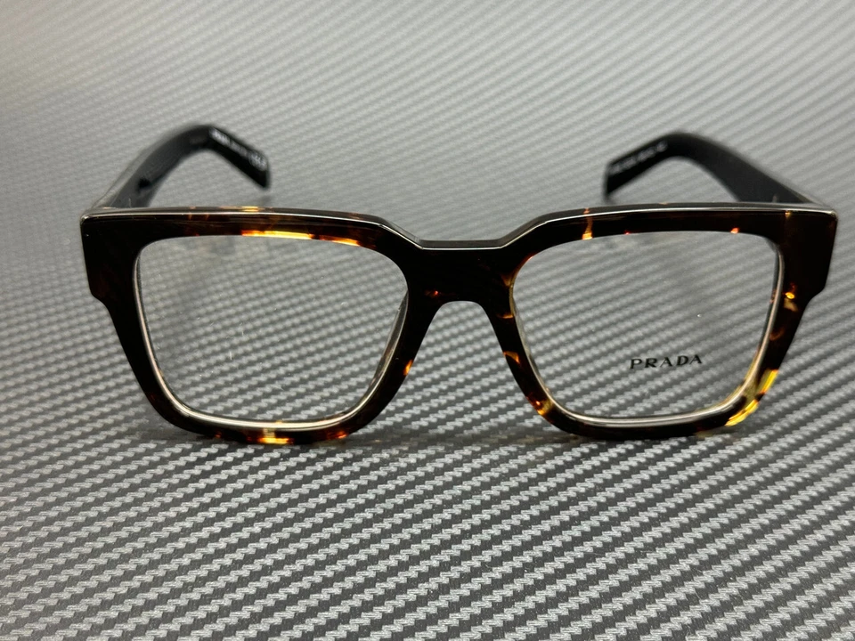 PRADA PR 08ZV 16R1O1 Tortoise Black Men's 52 mm Eyeglasses - Image 2 of 4