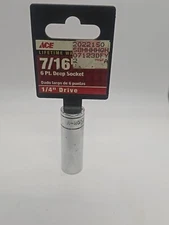 Ace Hardware 2022150 1/4" Drive SAE 7/16 6 point Socket