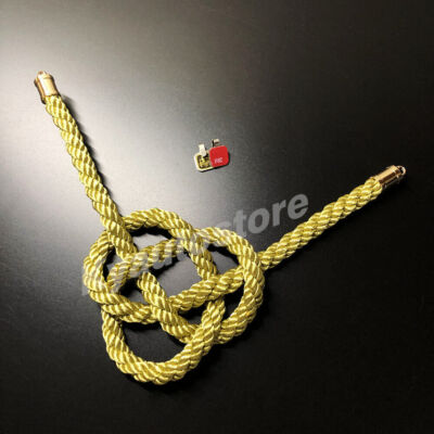 極上印籠、根付　79g 東Y7-0424☆2F JDM Junction Produce Gold Kin Rope Kintsuna Lucky Knot For