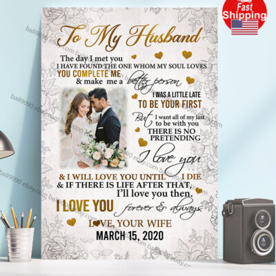 Personalized Photo To Husband I Met You Gallery Wrapped  Prints-Unframed Post...