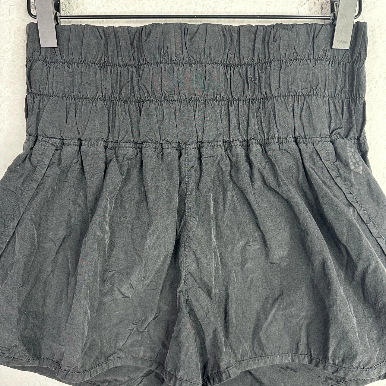 free-people-movement high waist ruched running gym athleisure shorts