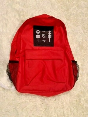 twenty one pilots red backpack