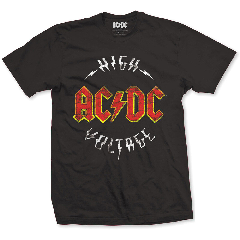 AC/DC BACK IN BLACK Tシャツ Lサイズ American Classics ACDC Back In Black Adult T-Shirt, Cotton