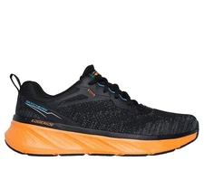 Skechers Shoes Men Black Orange Sport Memory Foam Comfort Cushion Casual 232837