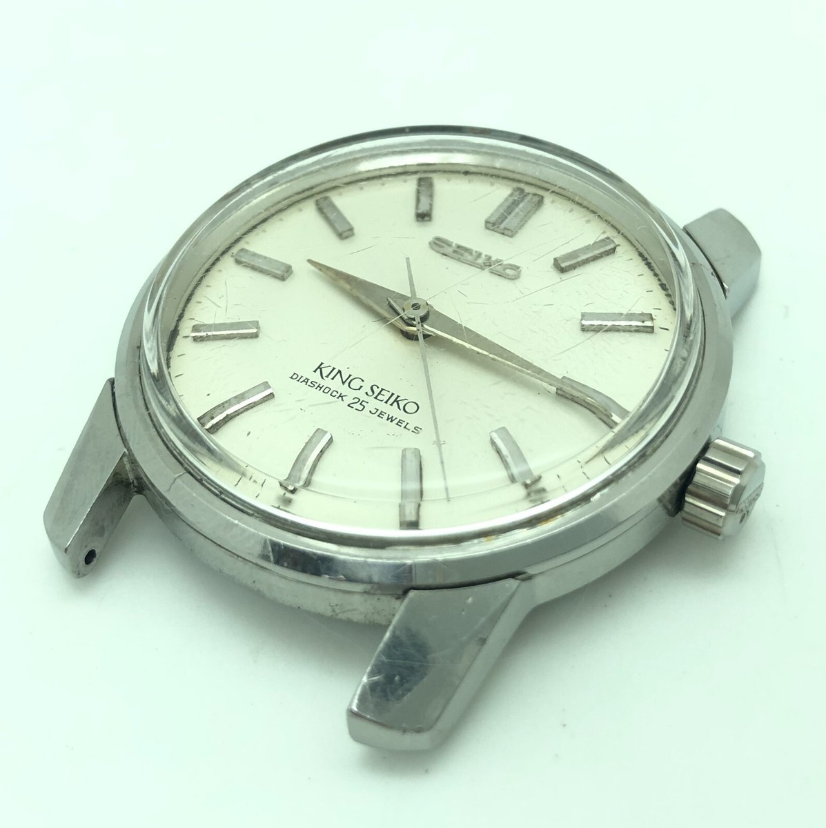 w2039] KING SEIKO 44999 Overhauled KS Hand winding New crown