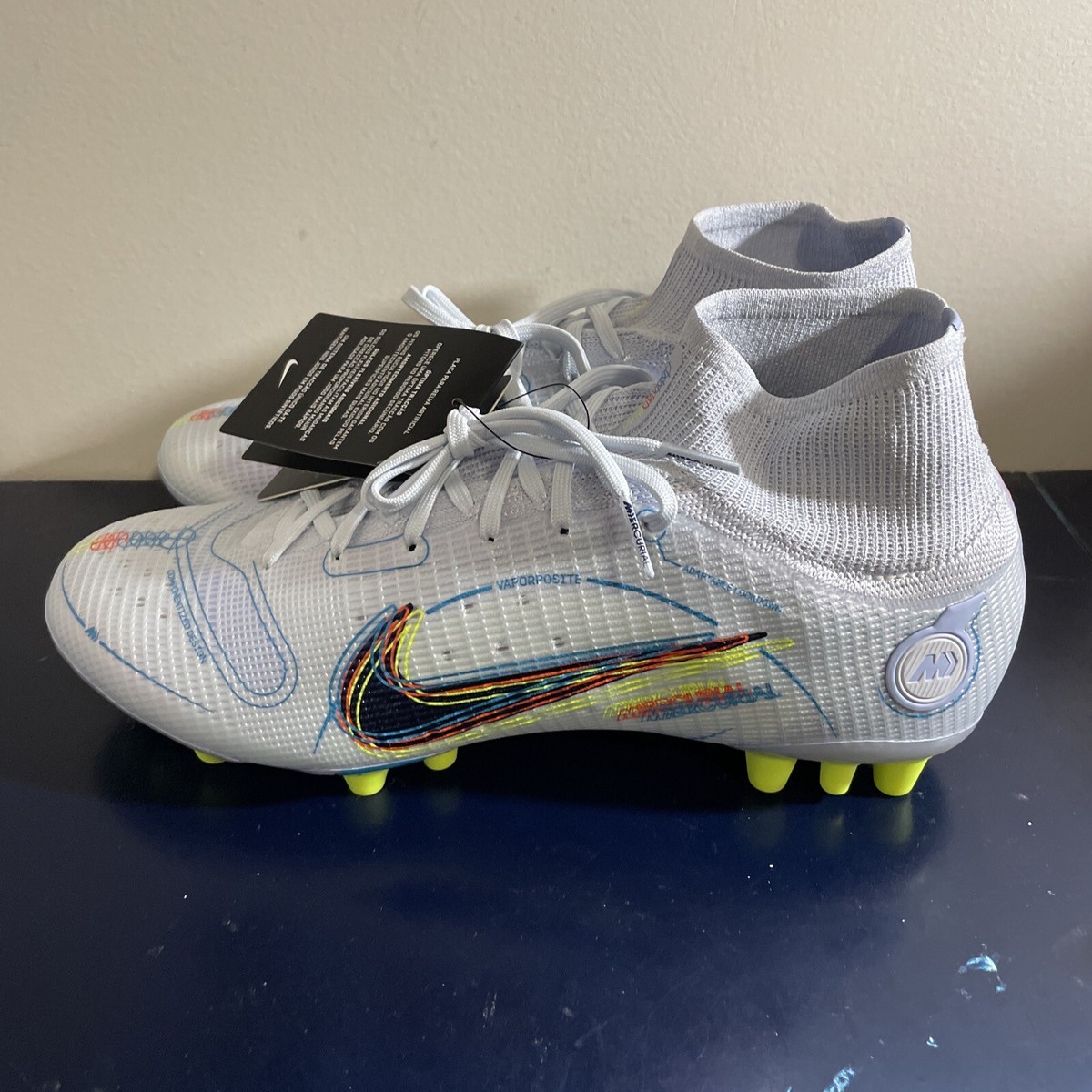 Men Size 9 - Nike Superfly 8 Elite AG Football Gray DJ2841 