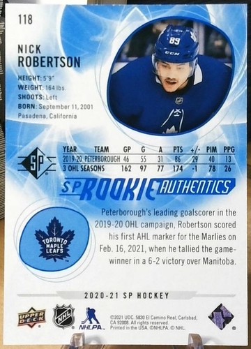 2020-21 Upper Deck SP Rookie Authentics u-pick - Picture 26 of 54