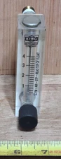 King Instrument 75301112C17 Acrylic Tube Flowmeter With Valve, 0-4SCFM, 1/4"NPT