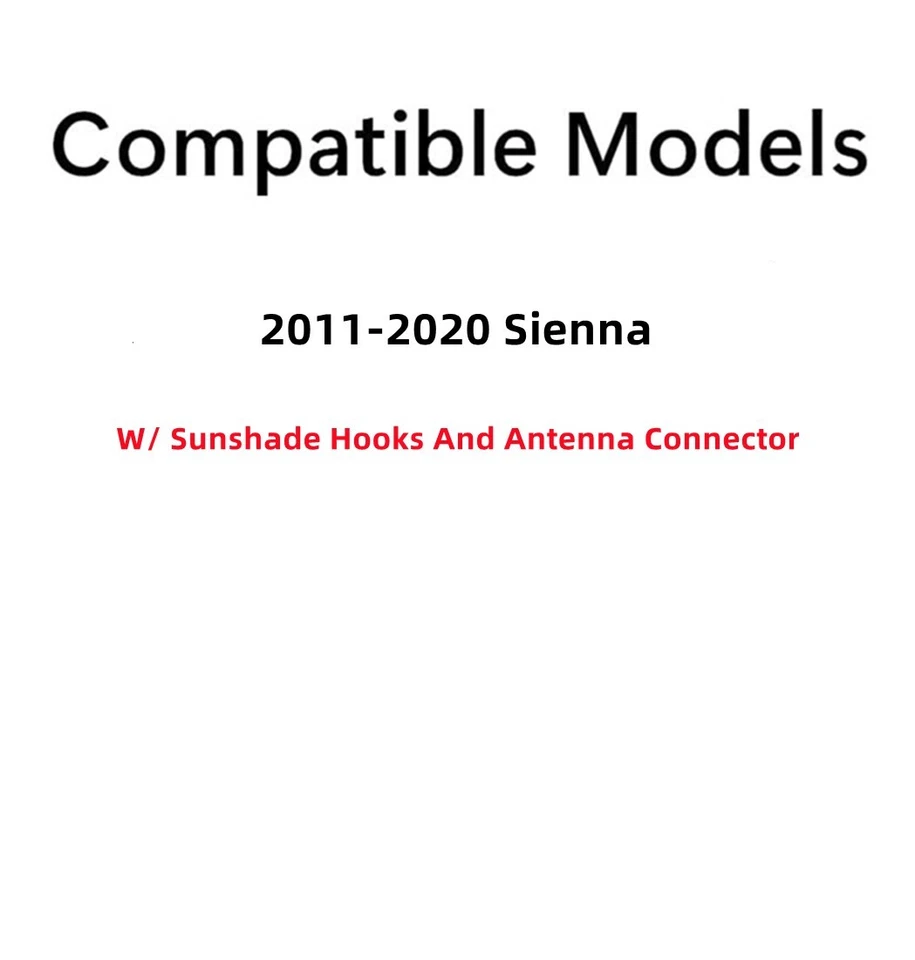 Fit 11-20 Toyota Sienna Driver Left Side Quarter Glass W/Sunshade Hooks Antenna Foto 3 de 4