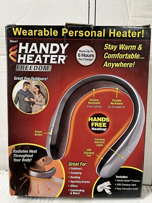 Ontel Handy Heater Freedom Neck Wearable Personal Heater USB