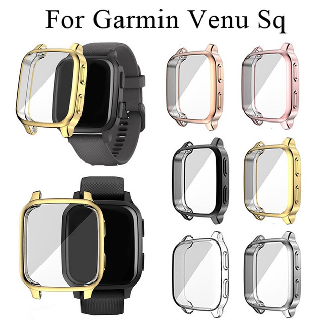 For Garmin Venu SQ Music Shockproof Clear TPU Case Full Cover Screen Protector For Garmin Venu SQ Music Shockproof Clear TPU Case Full Cover Screen Protector