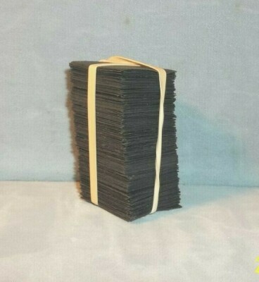 NEW 1.25'' X 1.25''-250 Black CardStock Handcut InsertsForFlips(can be for crafts)