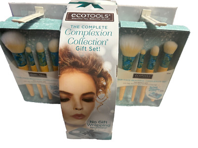 ECOTOOLS Display +4 BOXES of 4 PIECE BEAUTIFUL COMPLEXION BRUSH SET NEW DISPLAY