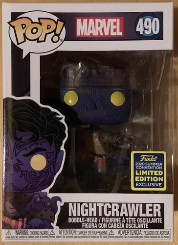 Funko Pop Marvel 2020 SDCC compartido exclusivo 490 Nightcrawler nuevo en caja sin abrir