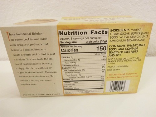 Confezione da 2 biscotti Trader Joe's Belgian Butter Waffle 8,8 once ciascuno - Foto 7 di 8