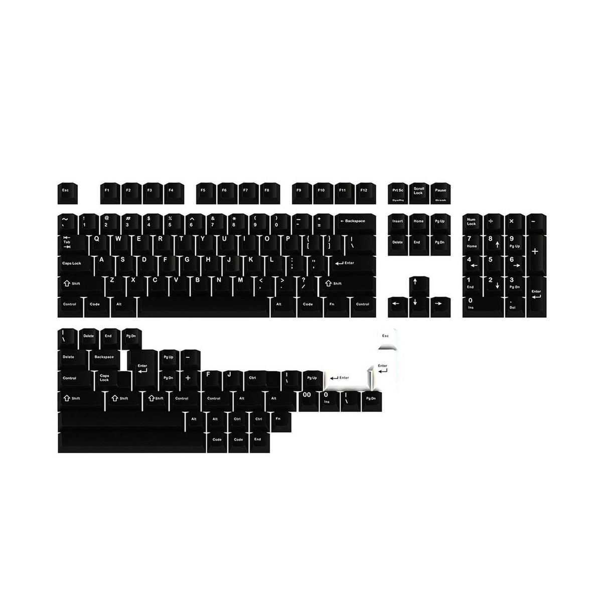 GMK ONI キーキャップ　デスクマット　セット シックなデザインのキーキャップセット「GMK Black Snail