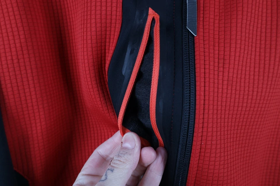 Chaqueta Mizuno Pro Collection Para Hombres Grande Respiración Térmica Warmalite Cremallera Completa Roja Foto 4 de 4